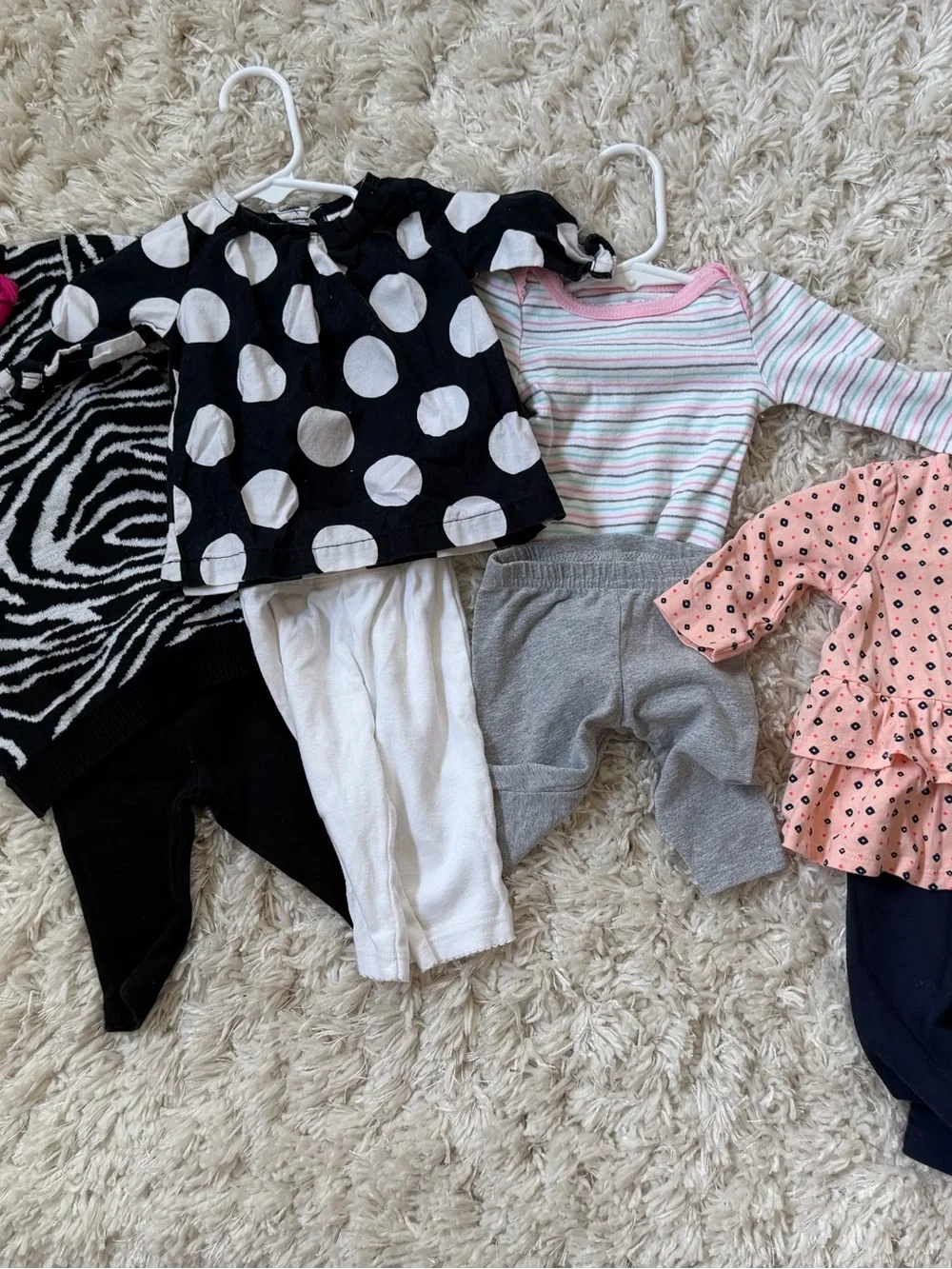 0-3 Months Girls Clothing Bundle-65 pieces! Carters